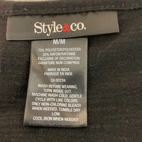 Embroidery & sequins Unique Black Tunic Size Medium - Picture 12 of 14